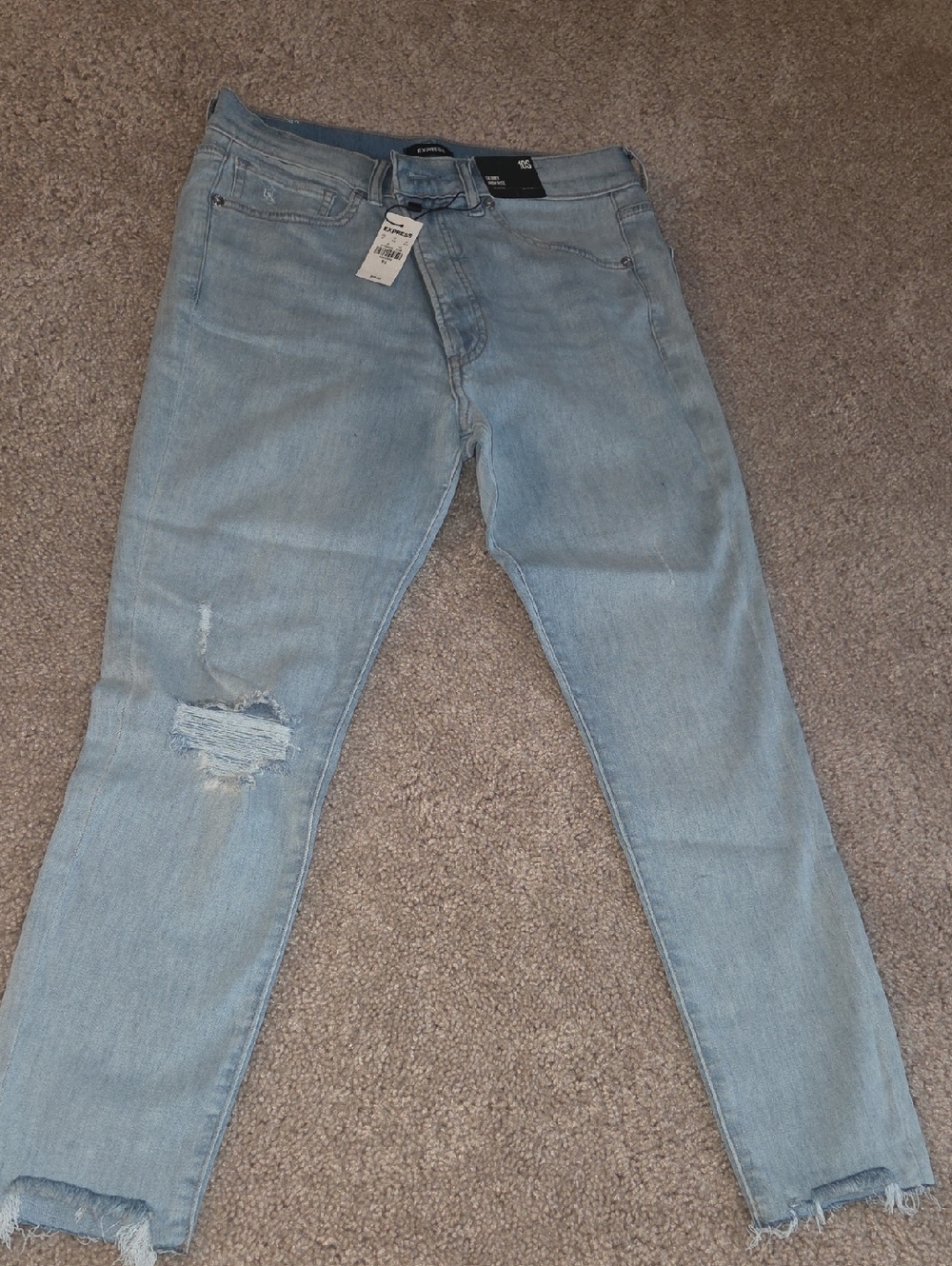 Express Light Blue Skinny Jeans